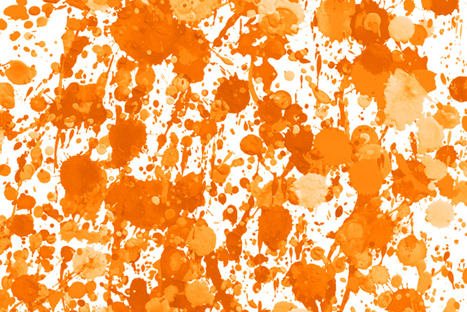 かわいいオレンジ色のスプラッシュ壁紙（スプラッシュ オレンジの背景フリー画像）