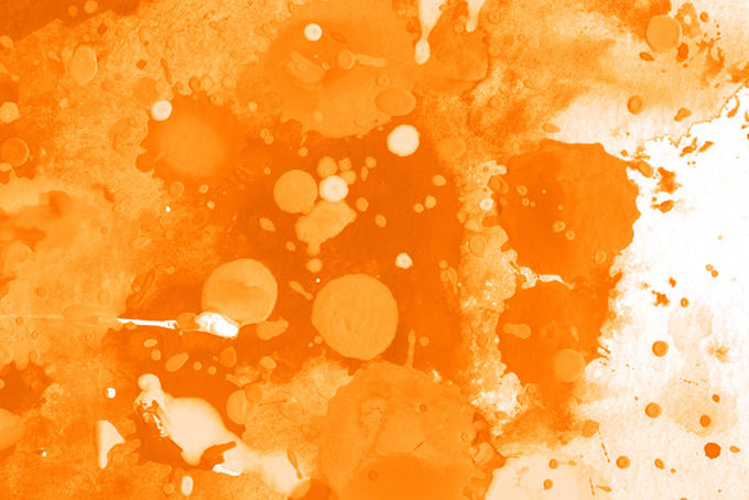 オレンジスプラッシュのおしゃれな素材（スプラッシュ オレンジの背景フリー画像）