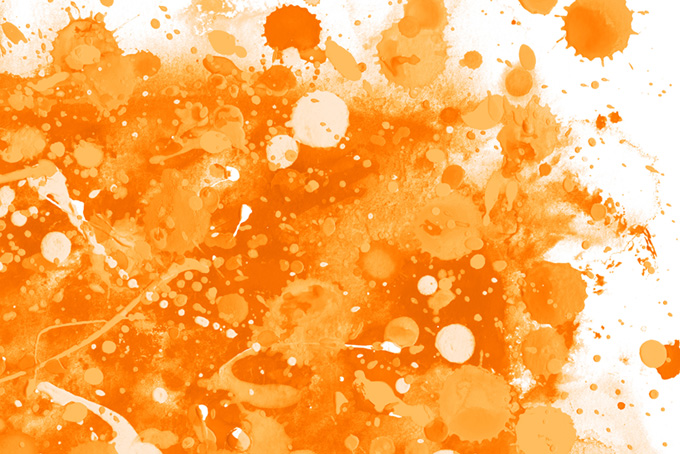 オレンジスプラッシュのテクスチャ画像（スプラッシュ オレンジの背景フリー画像）