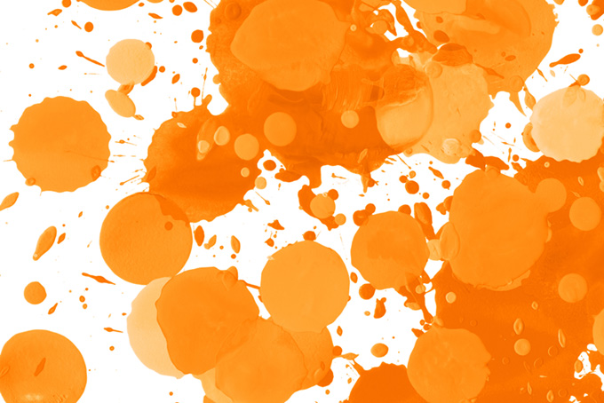 オレンジスプラッシュのフリー背景素材（スプラッシュ オレンジの背景フリー画像）