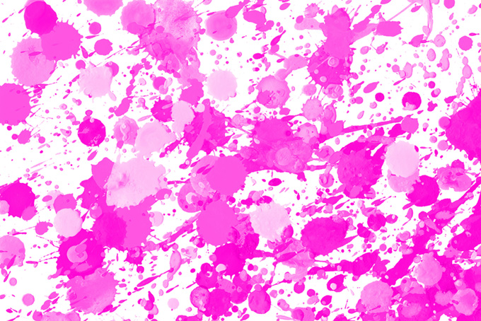 かわいいピンクのカラースプラッシュ画像（スプラッシュ ピンクの背景フリー画像）