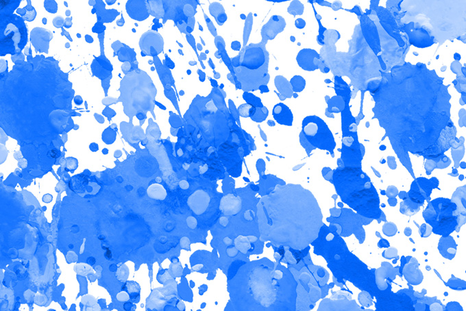 綺麗なスプラッシュペイントの青色壁紙（スプラッシュ 青の背景フリー画像）