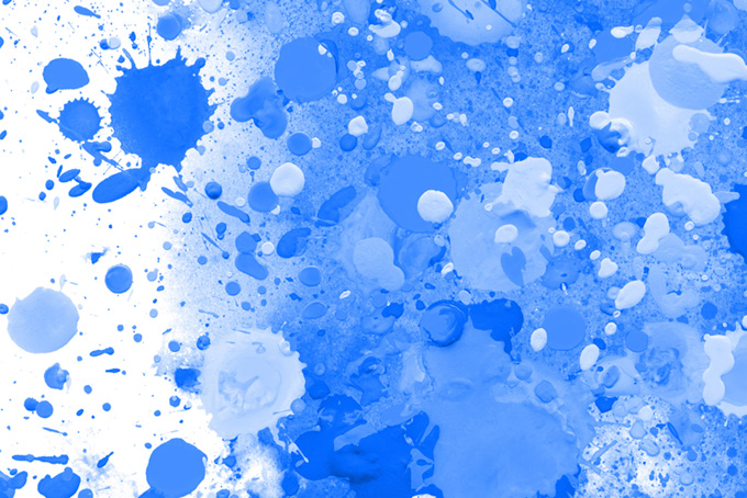 綺麗な青色の飛沫バックグラウンド（スプラッシュ 青の背景フリー画像）