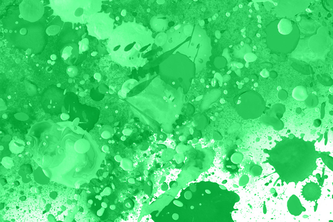 シンプルな緑のカラースプラッシュ背景（スプラッシュ 緑の背景フリー画像）