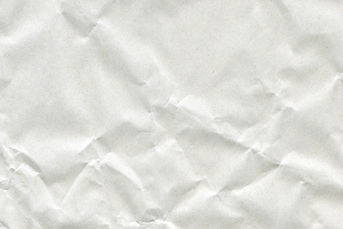シワと凸凹のある白い紙（背景 ペーパー 画像の背景フリー画像）