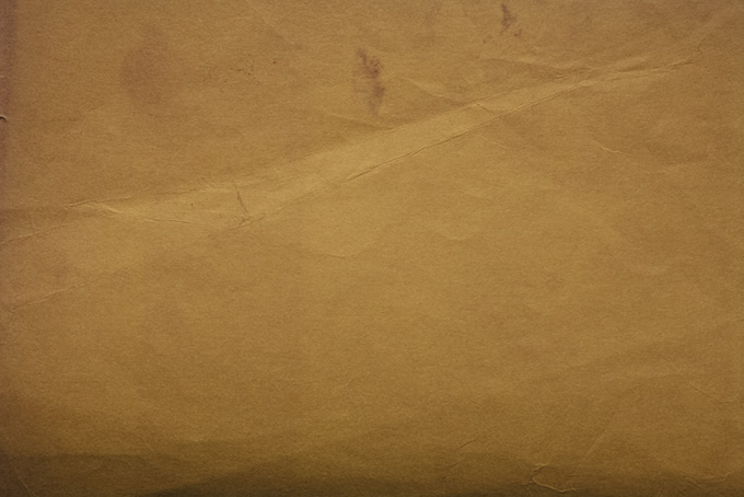 茶色くなったレトロな紙のテクスチャ（テクスチャ 素材の背景フリー画像）