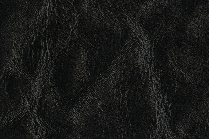 重厚感のある黒い皮革（レザー テクスチャーの背景フリー画像）