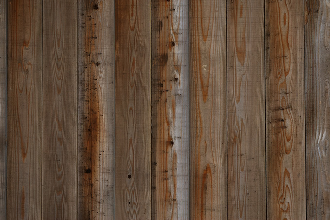 木目と節の調和が美しい板（テクスチャ 素材の背景フリー画像）