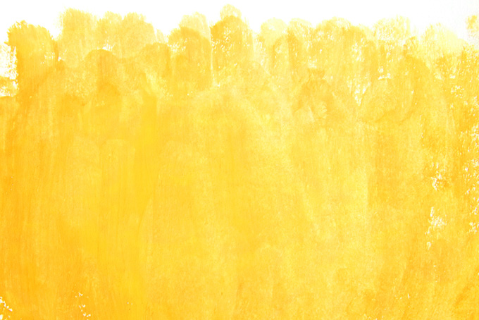黄色の絵具の掠れたのテクスチャ（テクスチャ 素材の背景フリー画像）