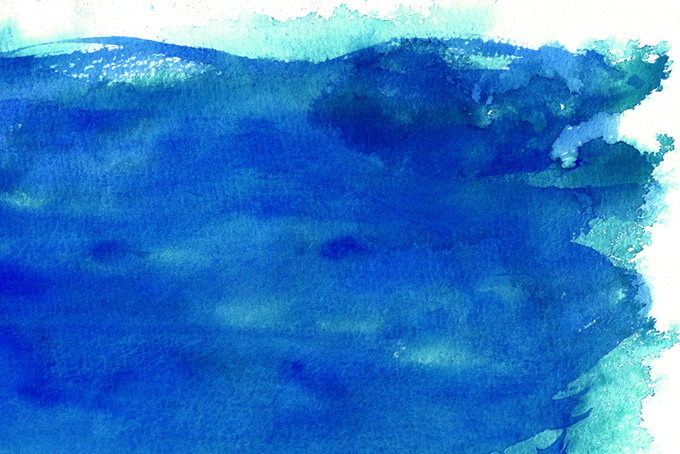 海をイメージする水彩模様（テクスチャ 素材の背景フリー画像）