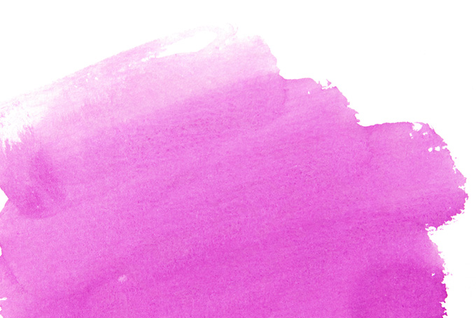 ピンク色の水彩筆塗りのかわいい背景（水彩 グラデーションの背景フリー画像）