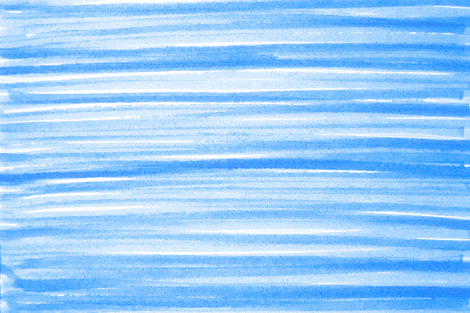 青い水性マーカーのシンプルなライン背景素材（水彩 カラーの背景フリー画像）
