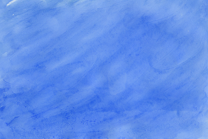 筆で薄く塗ったインクブルーの水彩（水彩 グラデーションの背景フリー画像）