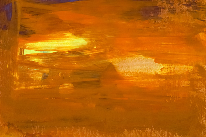 茶色と黄色の厚く塗った絵の具のテクスチャ（水彩 絵の具の背景フリー画像）