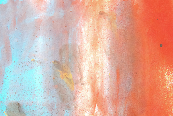 赤青白の水彩厚塗りテクスチャのおしゃれな背景（水彩 抽象の背景フリー画像）