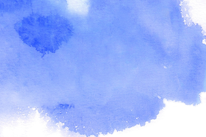 ウルトラマリンブルーの水彩薄塗りテクスチャ（水彩 にじみの背景フリー画像）