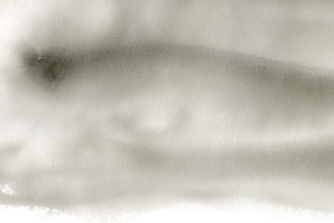 墨の繊細な水彩グラデーション（水彩 モノクロ壁紙の背景フリー画像）