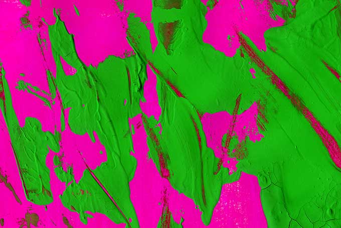 ピンクと黄緑のポップな水彩壁紙（水彩 シンプルの背景フリー画像）