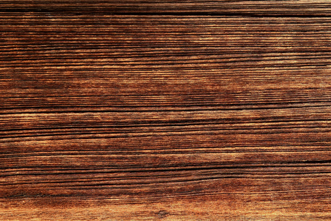 深い溝のある木板（テクスチャ 素材の背景フリー画像）